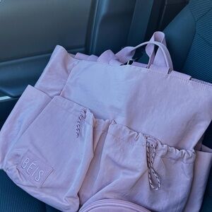 BEIS Atlas Pink The Sport Carryall Tote *discontinued!*